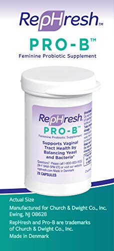 NEW RepHresh Pro-B Feminine Probiotic Supplement Non- Dairy Formula/Vegetarian Capsule, 28ct Rephresh uk supplements