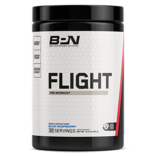 Bare Performance Nutrition, BPN Flight Pre Workout, Blue Raspberry, 30 Servings BARE PERFORMANCE NUTRITION uk supplements
