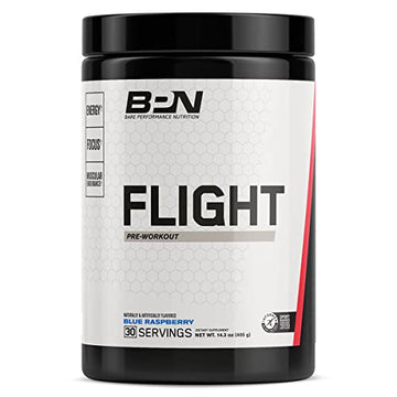 Bare Performance Nutrition, BPN Flight Pre Workout, Blue Raspberry, 30 Servings BARE PERFORMANCE NUTRITION uk supplements