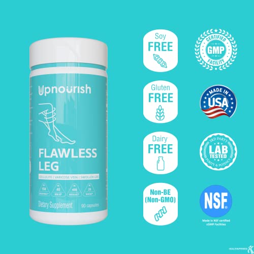 UpNourish Anti Cellulite Supplements - Varicose Veins Support, Restless Leg Relief UpNourish uk supplements