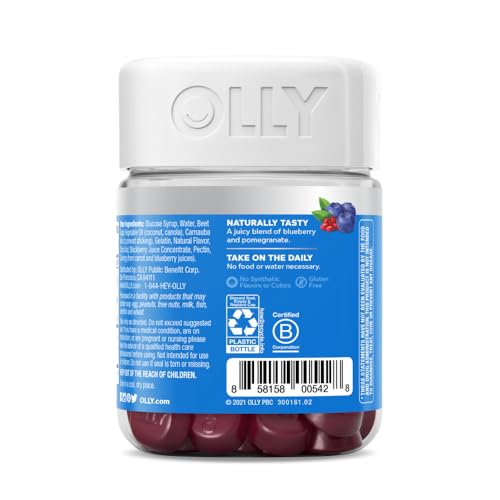 OLLY Glowing Skin Gummy, 25 Day Supply (50 Count), Plump Berry, Hyaluro OLLY uk supplements