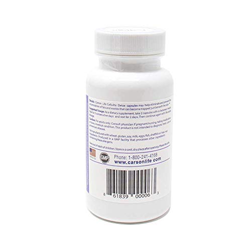 Carson Life Anti Cellulite Detox Pills Helps Prevent and Eliminate Cellulite - Supplement Carson Life uk supplements