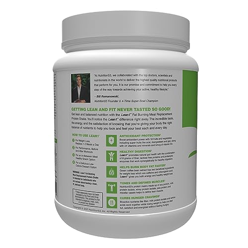 Lean1 Strawberry, 15 Serving tub, Fat Burning Meal Replacement by Nutrition53 N53 uk supplements