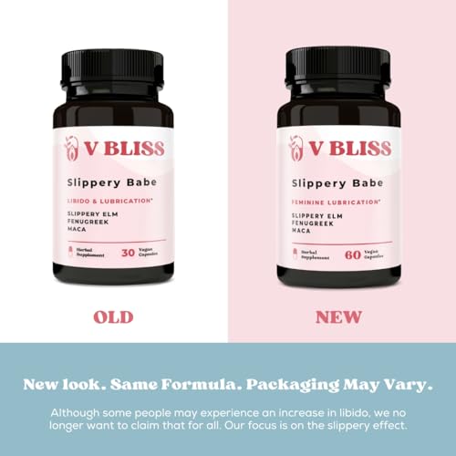 V Bliss Slippery Babe Vaginal Moisturizer Capsules | Relieves Vaginal Dryness with Slippery Elm V Bliss uk supplements