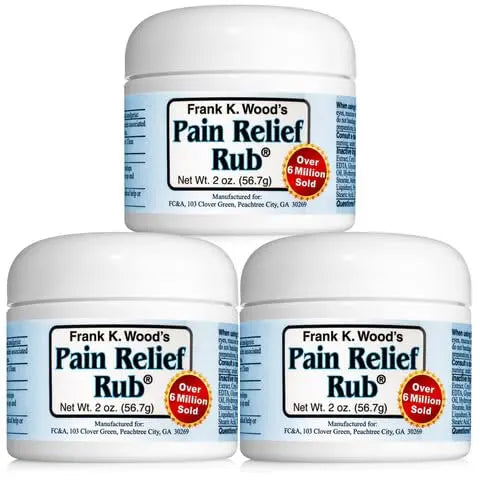 FRANK K. WOOD'S PAIN RELIEF RUB-2 oz (3 Jars) FRANK K. WOOD'S PAIN RELIEF RUB uk supplements