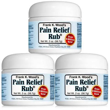 FRANK K. WOOD'S PAIN RELIEF RUB-2 oz (3 Jars) FRANK K. WOOD'S PAIN RELIEF RUB uk supplements