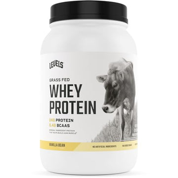 Levels Grass Fed 100% Whey Protein, No Hormones, Vanilla Bean, 2LB Levels Nutrition uk supplements