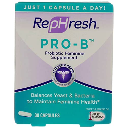 RepHresh Pro-B Vaginal Probiotic Feminine Supplement One Bottle 30 Count Rephresh uk supplements
