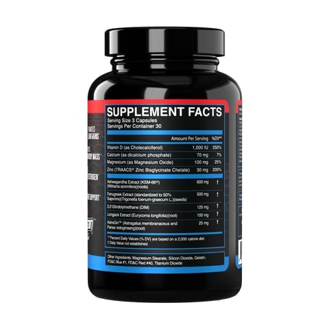 eFlow Nutrition Enflux Natural T Support with KSM-66 Ashwagandha - Supplement eFlow Nutrition uk supplements