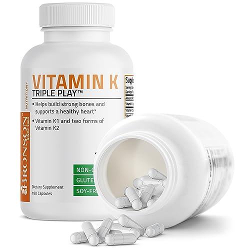 Vitamin K Triple Play (Vitamin K2 MK7 / Vitamin K2 MK4 / Vitamin K1) Full Spectrum Bronson uk supplements