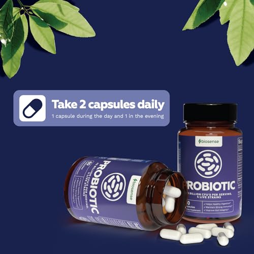 Colon Health Probiotic and Prebiotic Capsules - Gut Health Prebiotics and Probiotics Bio Sense uk supplements