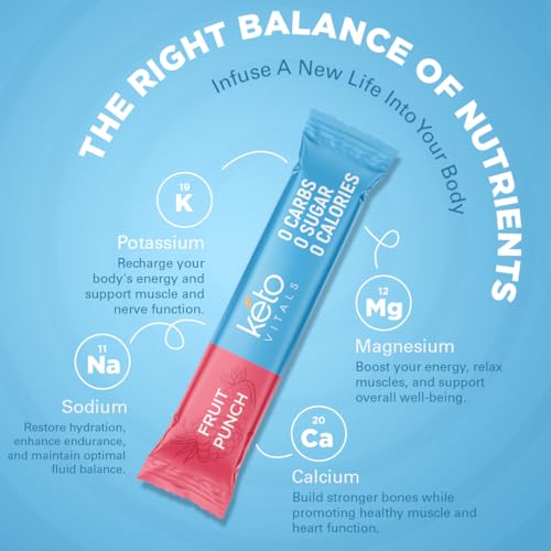 Keto Vitals Original Electrolytes Powder Packets | Keto Friendly Electrolyte Travel Packets Keto Vitals uk supplements