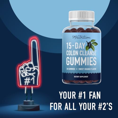 15 Day Colon Cleanse & Detox Gummies | Occasional Constipation & Bloating Relief SMNutrition uk supplements