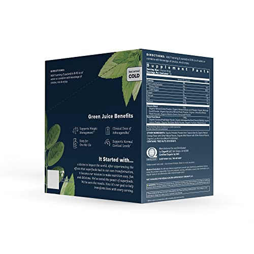 Organifi: GO Packs - Green Juice - Organic Superfood Supplement Powder - 30 Count Organifi uk supplements