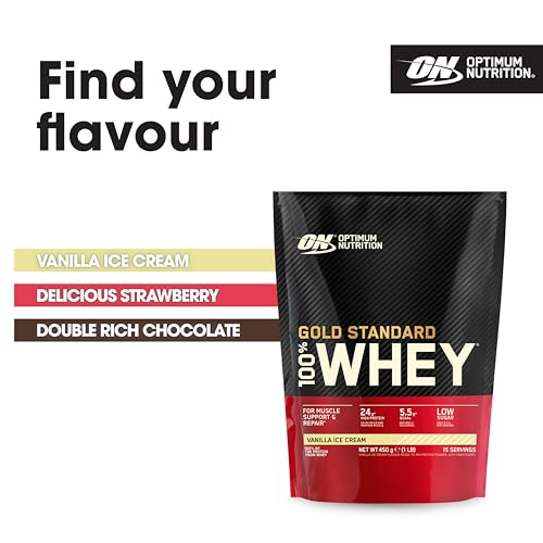 Optimum Nutrition Gold Standard 100% Whey Muscle Building and Recovery Protein Powder Optimum Nutrition uk supplements