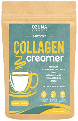 Collagen Coffee Creamer | Keto & Paleo | Premium Hydrolysed Collagen Peptides & Coconut MCT OZUNA NUTRITION uk supplements