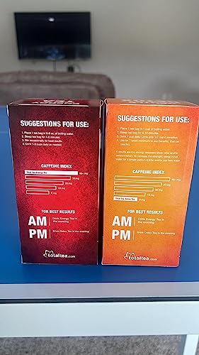 Total Tea Detox Tea & Energy Tea Set - 25 Day Detox Tea - Herbal SIim Tea Total Tea uk supplements