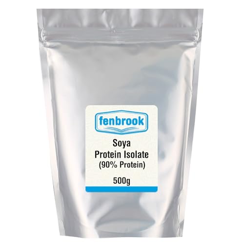 SOYA Protein Isolate (90% Protein) 500g by Fenbrook, Unflavoured, Vegan Protein Shake Fenbrook uk supplements