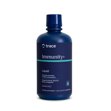 Trace Minerals Immunity+ - Liquid Supplement for Healthy Body & Immune Support - Elderberry Multivitamin - Formulated with Ionic Trace Minerals - Sugar-Free - Mixed Berry - 30 fl oz (30 Servings) Trace Minerals uk supplements