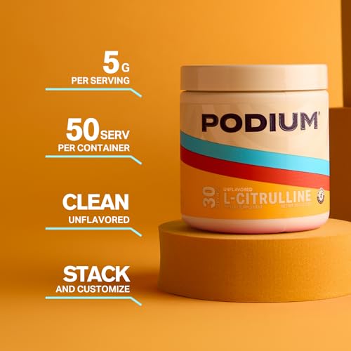 Podium Nutrition, Solos | L-Citrulline, 30 Servings, Unflavored, Boost Athletic Performance Podium Nutrition uk supplements