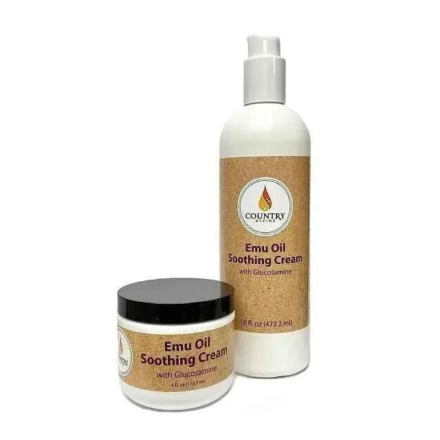 Country Divine Emu Oil Soothing Cream with Glucosamine 4oz. Jar Generic uk supplements
