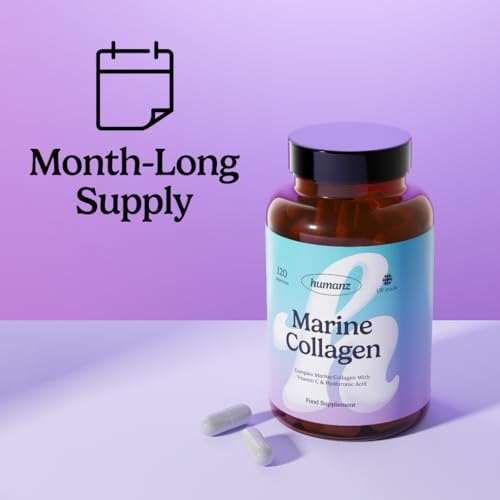 Humanz Collagen Capsules - Marine Collagen with Vitamin C - Collagen Supplements for Women & Men Humanz uk supplements