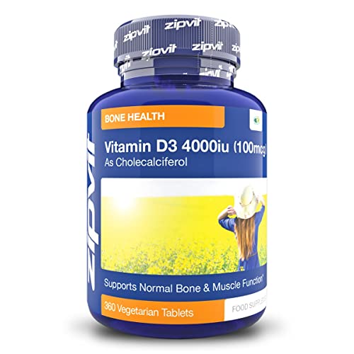 Vitamin D 4000iu 360 Micro Tablets. Vegetarian Society Approved. 12 Months Supply Zipvit uk supplements