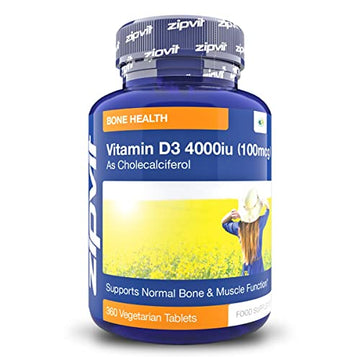 Vitamin D 4000iu 360 Micro Tablets. Vegetarian Society Approved. 12 Months Supply Zipvit uk supplements