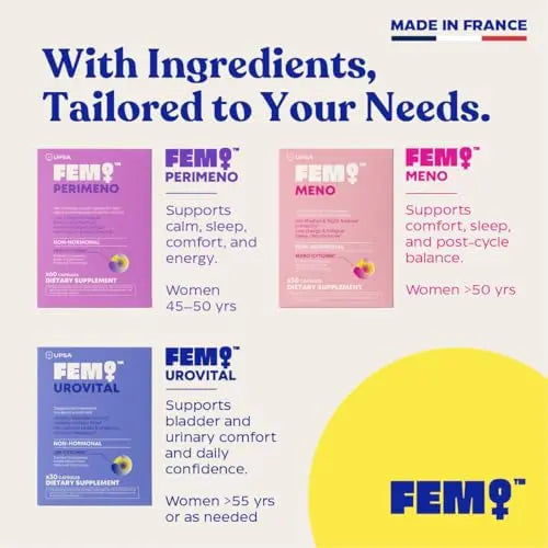FEM Urovital Bladder Control Supplements - Overactive Bladder, Leakage & Urgency Relief - Non-Hormonal Urinary Tract Health Support for Women - 30 Capsules Upsa uk supplements