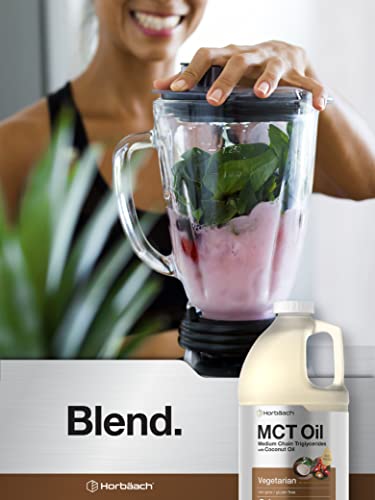 MCT Oil 64 oz | 100% Pure | Blends with Coffee, Tea, Juice and Liquids | Value Size Unflavo Horbäach uk supplements