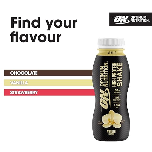 Optimum Nutrition High Protein Shake Bottles, Ready To Drink Healthy Snacks, No added Optimum Nutrition uk supplements