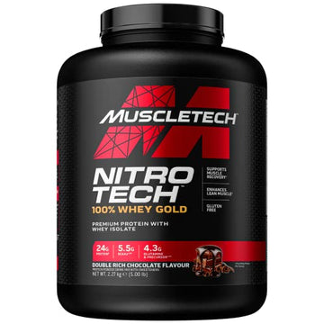 MuscleTech NitroTech 100% Whey Gold Protein Powder, Build Muscle Mass, Whey Isolate Protein Powder Muscletech uk supplements