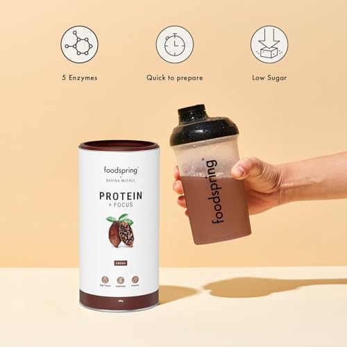 foodspring x Davina McCall – Focus Protein Powder Shake for Your Daily Protein, Vitamin & Mineral Needs foodspring uk supplements