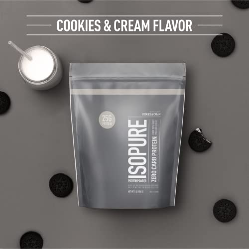 Isopure Protein Powder, Zero Carb Whey Isolate, Gluten Free, Lactose Free, 25g Protein Isopure uk supplements