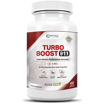 Phytage Labs Turbo Boost 911 Nitric Oxide Booster, Circulation, Energy Boost, Mental Focus Phytage Labs uk supplements