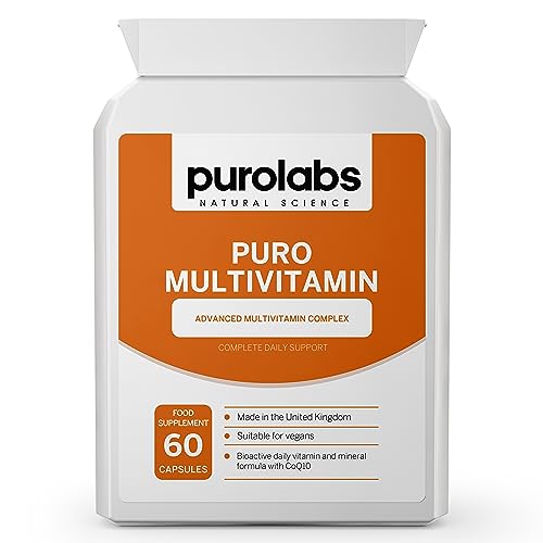 Puro Multivitamin - 34 Multivitamins & Minerals - Daily Complex for Men & Women Purolabs uk supplements