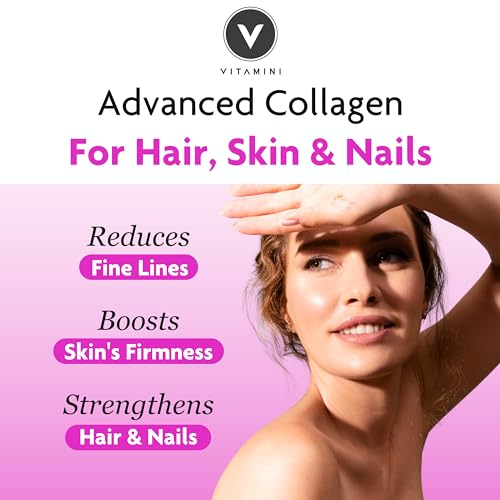 Premium Collagen Supplements for Women - High Strength Marine Collagen with Hyaluronic Acid, Biotin, Vitamin C & E V Vitamini uk supplements