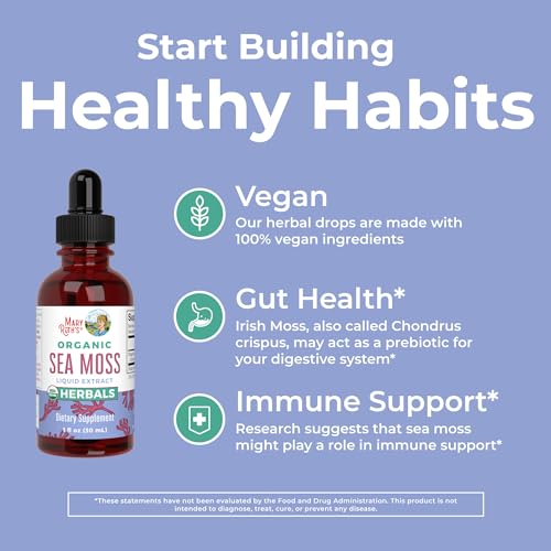 MaryRuth's Irish Sea Moss Liquid Drops | Sugar Free | SeaMoss for Gut Health and Immune MaryRuth Organics uk supplements