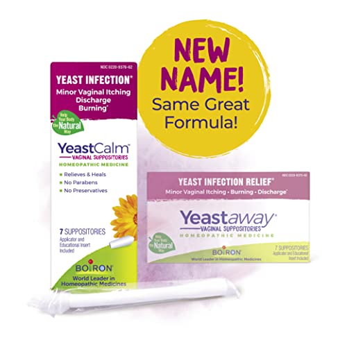 Boiron YeastCalm Homeopathic Suppositories for Yeast Infections, Burning, Discharge Boiron uk supplements