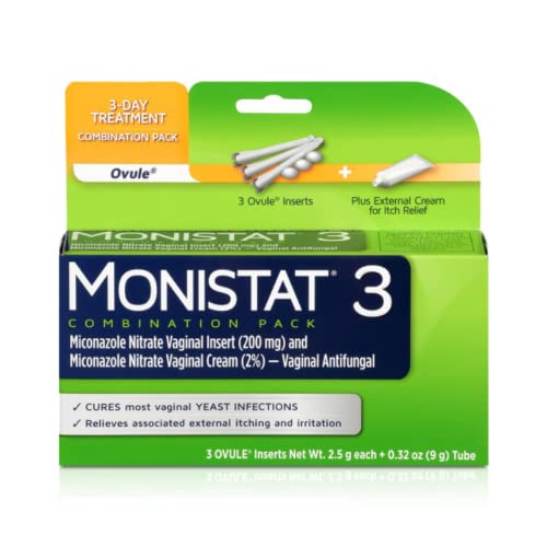 Monistat 3-Day Yeast Infection Treatment | Ovules + Itch Cream Monistat uk supplements