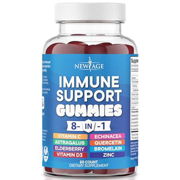 NEW AGE 8 in 1 Immune Support Booster Supplement with Elderberry, Vitamin C NEW AGE uk supplements
