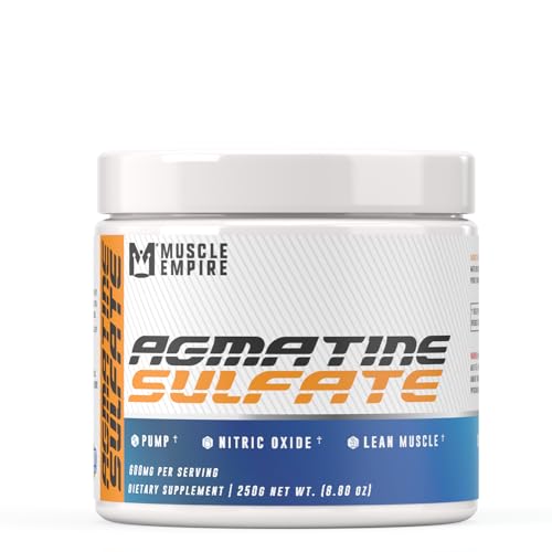 Muscle Empire Agmatine Sulfate Powder - Enhanced Nitric Oxide Production & Lean Muscle Muscle Empire uk supplements