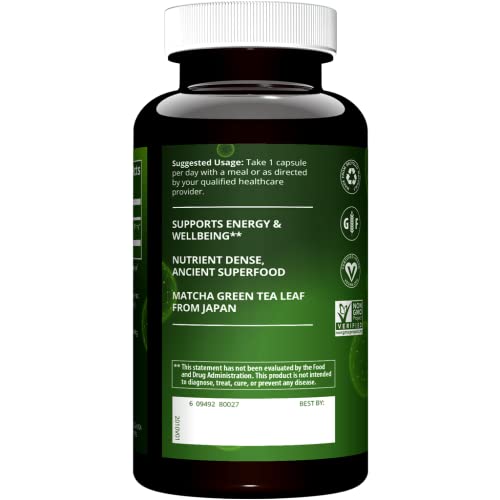 MRM Matcha Green Tea Capsules 60 Servings MRM uk supplements