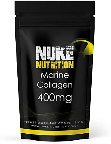 Nuke Nutrition Marine Collagen Capsules - 400mg - 60 Capsules - High Strength Collagen Nuke Nutrition uk supplements