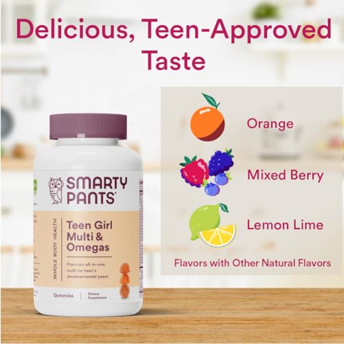SmartyPants Teen Girl Multivitamin Gummies: Omega 3 Fish Oil (EPA/DHA), Vitamin D3 SmartyPants uk supplements