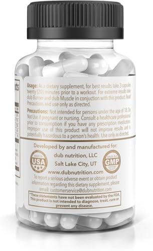 Dub Nutrition Youth - Formula with Acai, Resveratrol, Curcumin, Vitamins A, C, D, E, B12, and CoQ10 - Supports Immunity and Mobility - 90 Capsules Dub Nutrition uk supplements