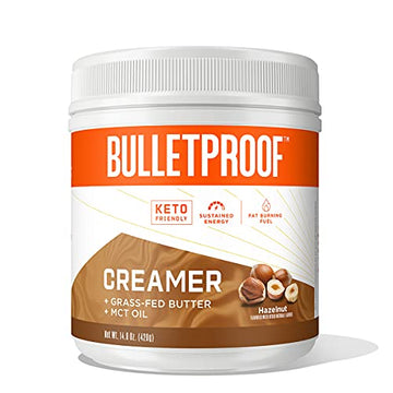 Bulletproof Hazelnut Creamer, 14.8 Ounces, Keto Coffee Creamer with MCT Oil and Grass Bulletproof uk supplements