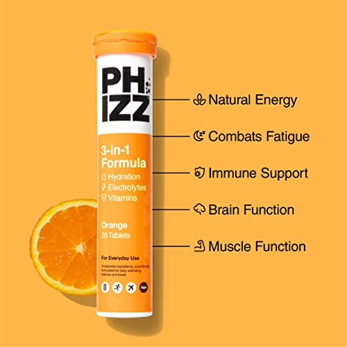 Phizz Electrolytes, Multivitamin & Hydration Tablets - 20 Effervescent Rehydration Electroly Phizz uk supplements