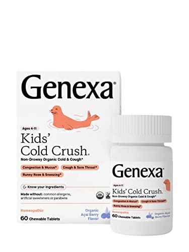 Genexa Cold Crush for Children – 60 Tablets | Certified Organic & Non-GMO, Physician Genexa uk supplements