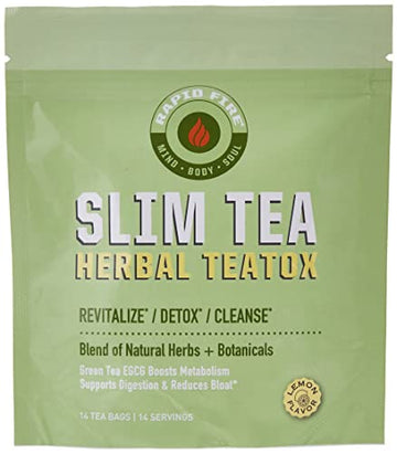 Rapid Fire Slim Tea 14 Day Herbal Teatox, Blend of Natural Herbs and Botanicals, Supports Healthy SNS uk supplements
